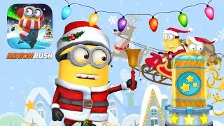 Santa rare costume & Rewards armory room Despicable Me Minion Rush walkthrough gameplay