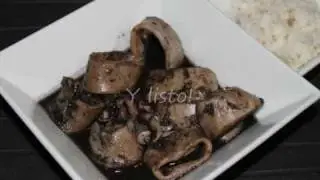 Calamares en su tinta en olla rápida