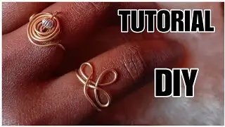 2 diy wire rings/wire rings/wire jewelry/wire wrapped jewelry/wire earrings