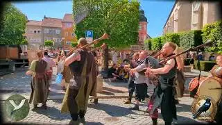 Unvermeydbar & ElsterTanz beim Einzug zum 30. Jährigen Mittelalterstadtfest Bad Langensalza