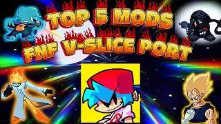 🔥FNF MOD🔥TOP 5 MODS CLASICOS DE FRIDAY NIGHT FUNKIN' MOBILE V-SLICE PORT 📁✅😎