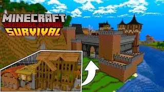 Neues STADTTOR und H&Auml;USER bauen in Minecraft 1.20 Survival Lets Play