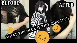 AMAZON WIG MAKEOVER FOR COSPLAY! Obanai Iguro (Demon Slayer)