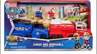 PAW Patrol Big Truck Pups Chase & Marshall Transforming Toy Trucks @adventuresofemilio6866