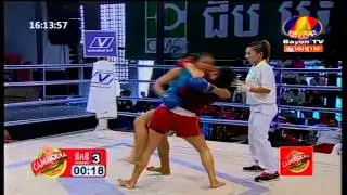 Khmer Boxing Female Boxers at Bayon TV 08 March 2015 / Bayon Boxing 08 March 2015 Part 01