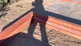 Easy raised beds with 4x4 Timbers and rebar