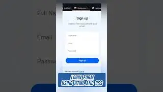 Responsive Login & Registration Form using HTML & CSS 