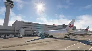親父さんのひこうき MSFS CS777-300er Ver1.40  RJTT-RJOO 離陸待ち渋滞ｗ