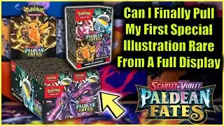 Finally Opening Scarlet & Violet Paldean Fates Booster Bundle Display