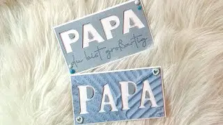 Vatertagskarte- mit und ohne Plotter- Cricut Maker- Karte basteln und gestalten