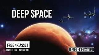 Realistic Space Station over Red Planet | No Copyright Footage | UE5 4K