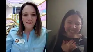 Dr. Irma Reyes, neurologist at Dayton Children's, receives card from patient family