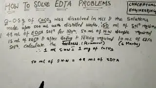 How To Solve EDTA Problems