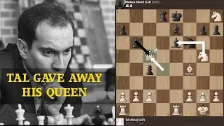 Mikhail Tal vs Meduna Eduard: Tal gave away His Queen
