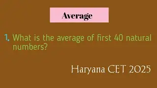 What is the average of first 40 natural numbers?प्रथम 40 प्राकृतिक संख्याओं का औसत क्या है?#Average