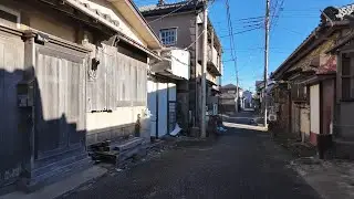 Tokawa, Chiba. port town on the Choshi Electric Railway at the far east end of Tokyo【4K Japan Walk】