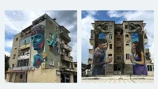 Artist Creates Large Scale Street Art Murals Across Europe, Makes Boring Buildings Interesting