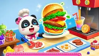 Baby panda cafe sell sandwiches 🥪|#usa #babybus #kidscartoon #kidsgame 