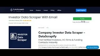 Investor data scraper #datascrapify