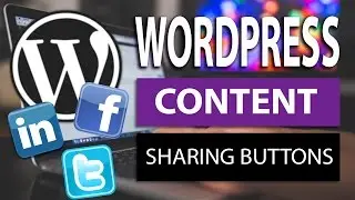 WordPress add content sharing buttons to your website posts to help your visitors share your posts