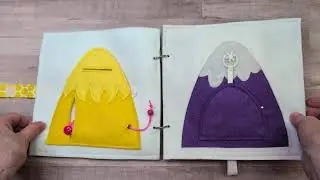 Happy Colors 1 Felt Quiet Book PDF Pattern at Etsy.com/shop/LindyJDesign