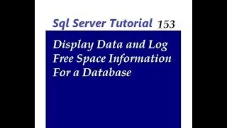 Display Free Space in SQL Server Database