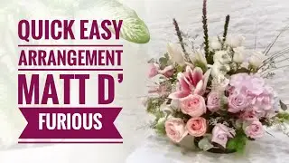 How to make Fast Flower Arrangement- MATT D' FURIOUS! - Subtitle ON! #JoBlooms