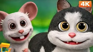 Meow Meow Billi Karti |Hindi RhymeFor Kids |म्याऊ म्याऊ | 3D - animation| Kids #forkids #catvideos