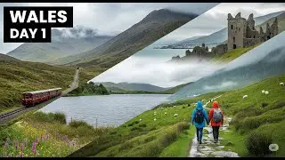 🚆⛰️ Wales Day 1 | Snowdonia Railway &bull; 🌧️ Lakes &bull; 🏰 Castle &bull; 🥾 Hill Trek &bull; 🌇 Bangor &bull; 🌊 Irish Sea