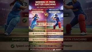 Women vs Men Batter Coaching | Why Teaching Method Must Be Different