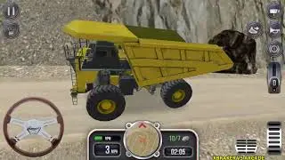 Construction Sim 2018 - BELAZ Stones Transport Cargo Android Gameplay #5