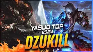 Dzukill - Ясуо против Ли Сина, топовая версия, патч 25.24 - Геймплей за Ясуо