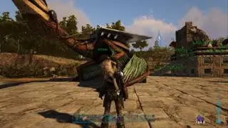 ARK: Survival Evolved#PS4 Приручение кетцалькоатля на тапежаре СОЛО