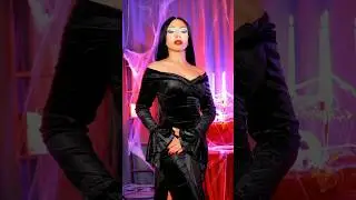 Черный &mdash; такой счастливый цвет 🖤 #косплей #morticia #theaddamsfamily #косплей #косплеер #макияж