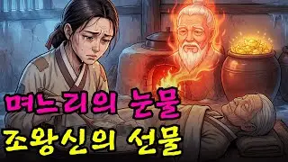 눈물로 죽을 쑨 효심 깊은 며느리, 조왕신이 감동해 황금 항아리를 내리다