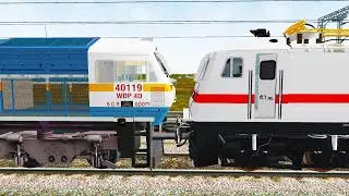 Pallavan Express Loco failed Rescue By GTY WDP 4D In Indian Train Simulator