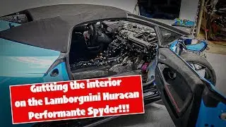 REBUILDING A WRECKED 2018 LAMBORGHINI HURACAN PERFORMANTE SPYDER FROM COPART!!! Part 2