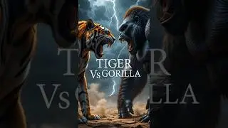 Hybrid Ideas: Tiger 🐯 Vs 🦍 Gorilla. Mind Blowing Creatures, Incredible Animals Fusion. AI Beasts