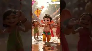 Little Ganesha&rsquo;s Muddy Kite Festival &ndash; A Pixar Style Celebration#shorts #viral #ytshorts #ganpati#ai