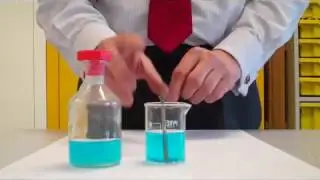 Exp&eacute;rience d'oxydor&eacute;duction Solution nitrate de cuivre + Fe solide