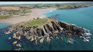 Bigbury on Sea ( Burgh Island ) 2020 by drone DJI MAVIC PRO