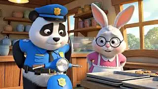 Police Panda & The Cookie Thief Fox 🍪 | Funny 3D Animal Story for Kids | Learn Kindness & Honesty