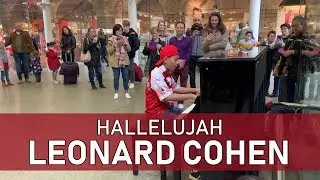 Hallelujah by Leonard Cohen Piano Cover at St Pancras International - Cole Lam 12 Years Old