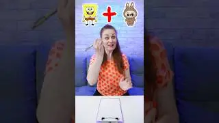 How to Draw SpongeBob  Labubu #shorts
