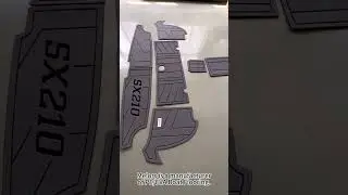 CNC Precision Carving for EVA Boat Flooring #cnc #boatmanufacturing #machine