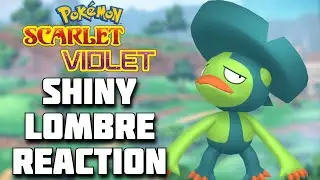 SHINY LOMBRE FULL REACTION! Pok&eacute;mon Scarlet and Violet Shiny Highlight! #shinypokemon