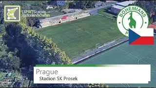 Stadion SK Prosek | FK Bohemians Prague (Stř&iacute;žkov) | Slow Motion 360&deg; Rotation | Google Earth