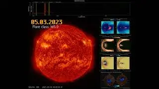 Solar flare 05.03.2023 class M5.0 [4K]