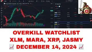 🔥 OVERKILL WATCHLIST: XLM, MARA, XRP, CELH, JASMY, ADA, GM, SNOW & MORE! (DEC 14)