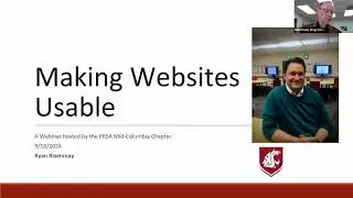 Making Websites Usable   September 18 2024
